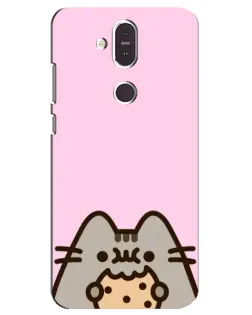 Чохол для Nokia 8.1 (2018) з картинкою «Pusheen та печиво»
