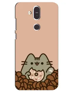 Чохол для Nokia 8.1 (2018) з картинкою «Кавовий Пушин» Чохол для Nokia 8.1 (2018) з картинкою «Кавовий Пушин»