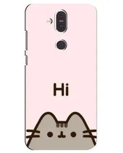 Чохол для Nokia 8.1 (2018) з картинкою «Пушин каже Hi» Чохол для Nokia 8.1 (2018) з картинкою «Пушин каже Hi»