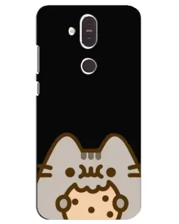 Чохол для Nokia 8.1 (2018) з картинкою «Пушин на чорному» Чохол для Nokia 8.1 (2018) з картинкою «Пушин на чорному»