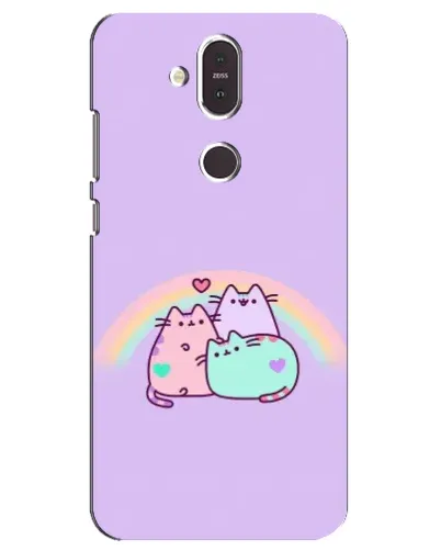 Чохол для Nokia 8.1 (2018) з картинкою «Веселкові Пушини»