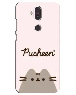 Чохол для Nokia 8.1 (2018) з картинкою «Pusheen логотип» Чохол для Nokia 8.1 (2018) з картинкою «Pusheen логотип»