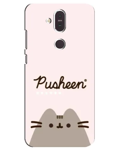 Чохол для Nokia 8.1 (2018) з картинкою «Pusheen логотип»