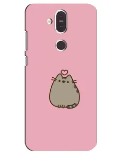 Чохол для Nokia 8.1 (2018) з картинкою «Pusheen серце» Чохол для Nokia 8.1 (2018) з картинкою «Pusheen серце»