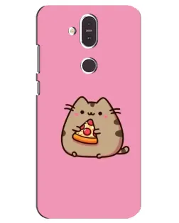 Чохол для Nokia 8.1 (2018) з картинкою «Пушин із піцою» Чохол для Nokia 8.1 (2018) з картинкою «Пушин із піцою»