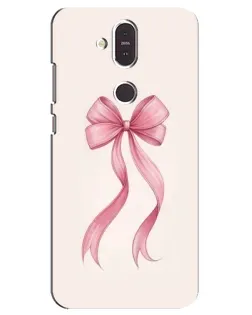 Чохол для Nokia 8.1 (2018) з картинкою «Рожевий бант»