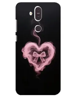 Чохол для Nokia 8.1 (2018) з картинкою «Димчасте серце»