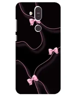 Чохол для Nokia 8.1 (2018) з картинкою «Рожеві стрічки»