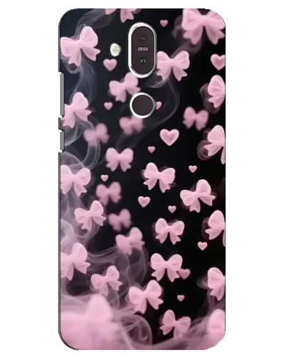 Чехол для Nokia 8.1 (2018) с картинкой «Неоновое кружево»