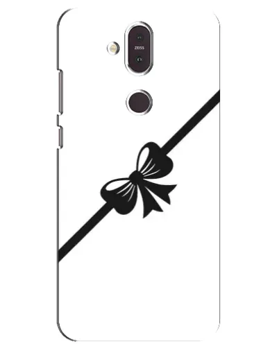 Чехол для Nokia 8.1 (2018) с картинкой «Диагональный бант»