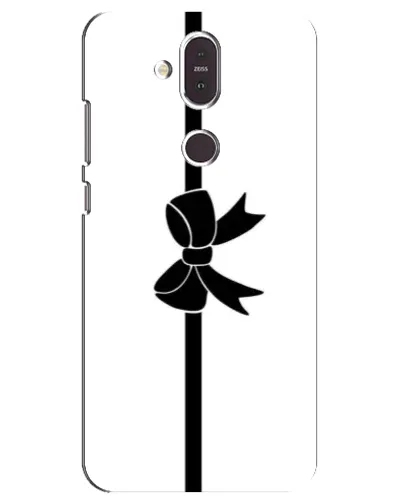Чехол для Nokia 8.1 (2018) с картинкой «Вертикальный бант»
