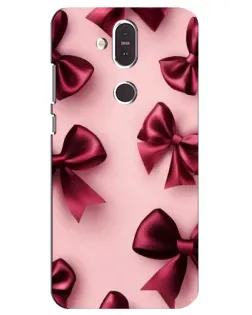 Чохол для Nokia 8.1 (2018) з картинкою «Бордовий атлас»