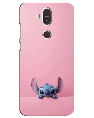 Чехол для Nokia 8.1 (2018) с картинкой «Stitch выглядывает»