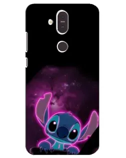 Чехол для Nokia 8.1 (2018) с картинкой «Неоновый Stitch» Чехол для Nokia 8.1 (2018) с картинкой «Неоновый Stitch»