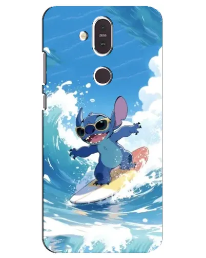 Чехол для Nokia 8.1 (2018) с картинкой «Стич на волне»