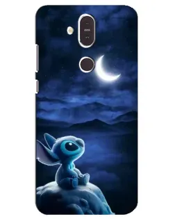 Чехол для Nokia 8.1 (2018) с картинкой «Лунная ночь Стича» Чехол для Nokia 8.1 (2018) с картинкой «Лунная ночь Стича»