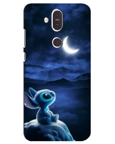 Чехол для Nokia 8.1 (2018) с картинкой «Лунная ночь Стича»
