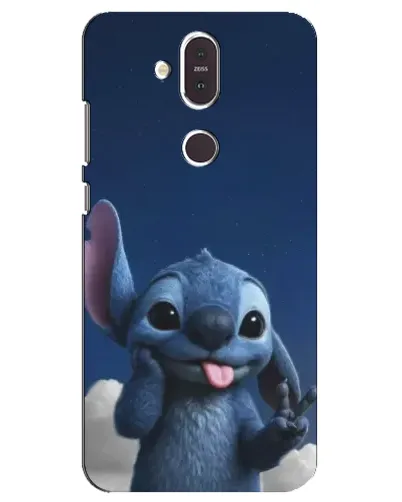 Чехол для Nokia 8.1 (2018) с картинкой «Стич в облаках»
