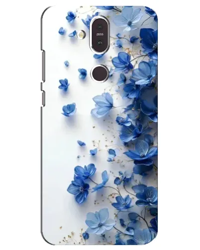 Чохол для Nokia 8.1 (2018) з картинкою «Блакитний квітковий каскад» Чохол для Nokia 8.1 (2018) з картинкою «Блакитний квітковий каскад»