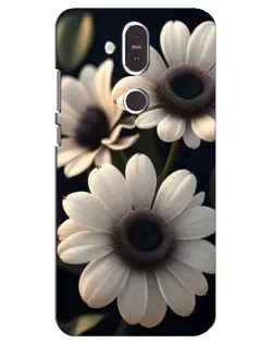 Чохол для Nokia 8.1 (2018) з картинкою «Білі маргаритки макро»