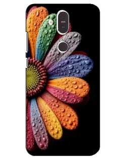 Чохол для Nokia 8.1 (2018) з картинкою «Райдужна квітка»