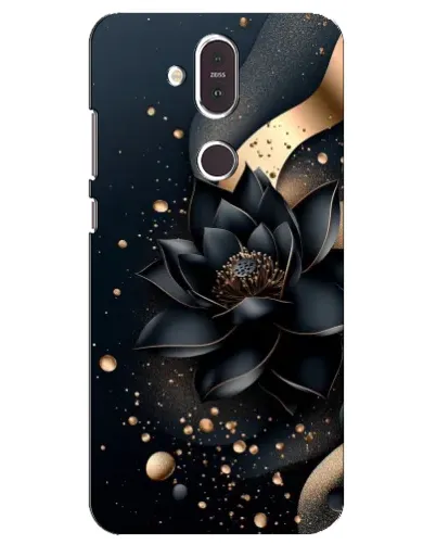 Чохол для Nokia 8.1 (2018) з картинкою «Чорний лотос» Чохол для Nokia 8.1 (2018) з картинкою «Чорний лотос»