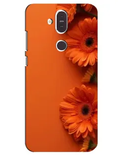 Чохол для Nokia 8.1 (2018) з картинкою «Помаранчеві гербери»
