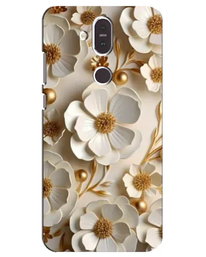 Чохол для Nokia 8.1 (2018) з картинкою «Білі паперові квіти» Чохол для Nokia 8.1 (2018) з картинкою «Білі паперові квіти»