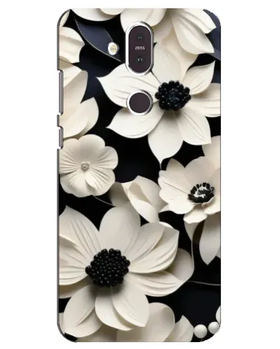 Чохол для Nokia 8.1 (2018) з картинкою «Об'ємні білі квіти» Чохол для Nokia 8.1 (2018) з картинкою «Об'ємні білі квіти»