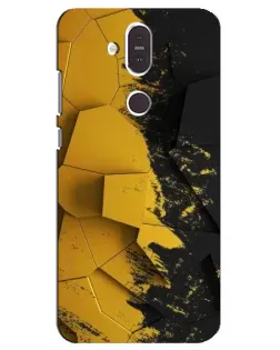 Чохол для Nokia 8.1 (2018) з картинкою «Золоті уламки геометрії»