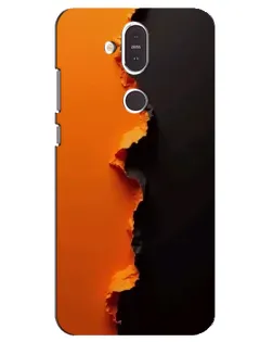 Чохол для Nokia 8.1 (2018) з картинкою «Помаранчевий розлом»