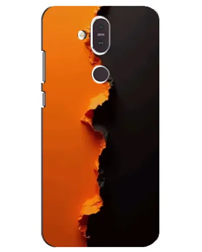 Чохол для Nokia 8.1 (2018) з картинкою «Помаранчевий розлом»