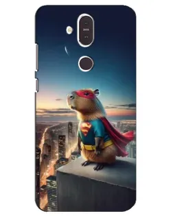 Чохол для Nokia 8.1 (2018) з картинкою «Капі-мен супергерой»