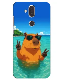 Чохол для Nokia 8.1 (2018) з картинкою «Морська капібара»