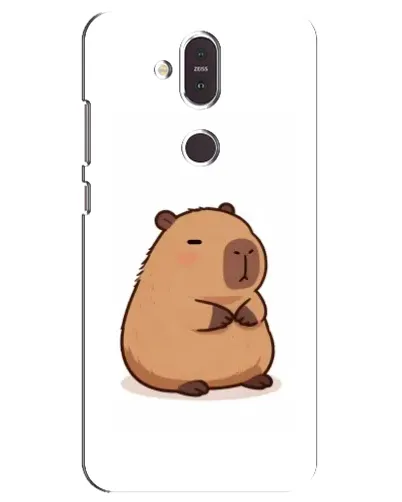 Чехол для Nokia 8.1 (2018) с картинкой «Толстенькая капибара»