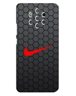 Чохол для Nokia 9 з картинкою «Nike — карбонова сітка»