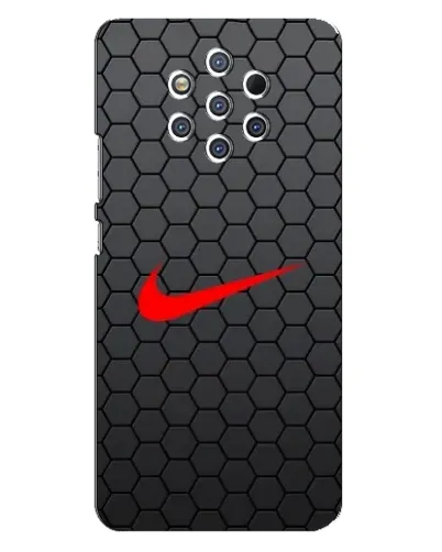 Чехол для Nokia 9 с картинкой «Nike — карбоновая сетка»