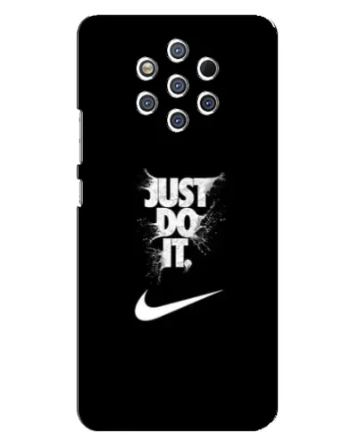 Чехол для Nokia 9 с картинкой «Текстовый принт Nike»