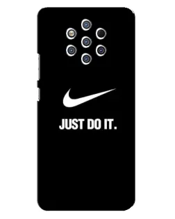 Чехол для Nokia 9 с картинкой «Классический принт Nike»