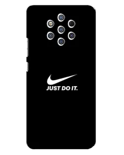 Чехол для Nokia 9 с картинкой «Минимализм от Nike»