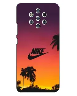 Чехол для Nokia 9 с картинкой «Nike на закате солнца»