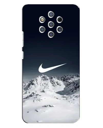 Чехол для Nokia 9 с картинкой «Nike — зимние горы»