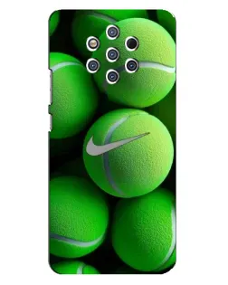 Чехол для Nokia 9 с картинкой «Теннисные мячи Найк»