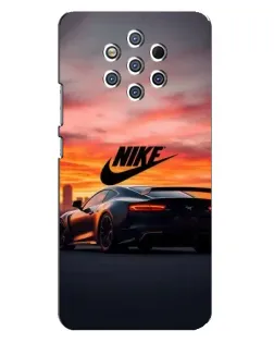 Чехол для Nokia 9 с картинкой «Nike и суперкар»