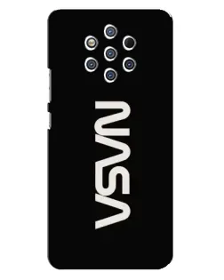 Чехол для Nokia 9 с картинкой «NASA — вертикальный логотип»