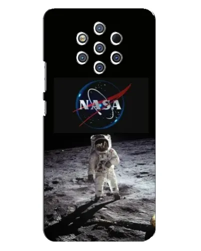 Чехол для Nokia 9 с картинкой «Астронавт на Луне»