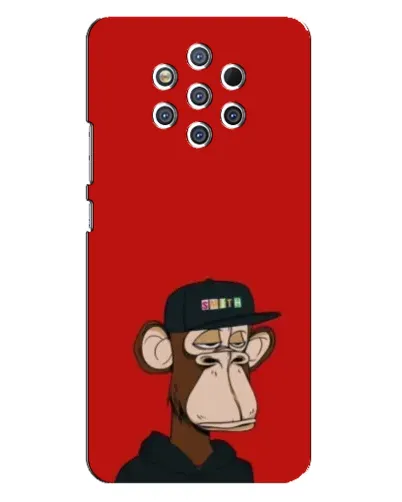 Чохол для Nokia 9 з картинкою «Bored Ape — червоний фон» Чохол для Nokia 9 з картинкою «Bored Ape — червоний фон»