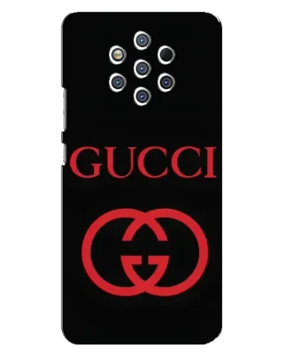 Чехол для Nokia 9 с картинкой «Gucci — красный логотип»
