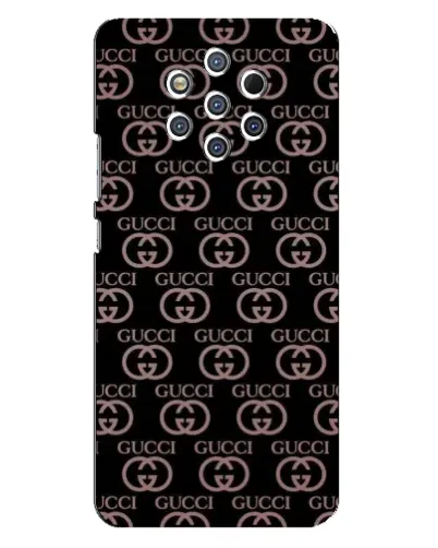 Чехол для Nokia 9 с картинкой «Классическая монограмма Gucci»