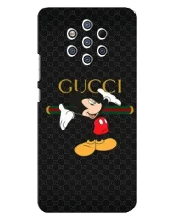 Чехол для Nokia 9 с картинкой «Микки Маус Gucci»